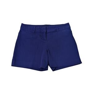 The Limited Women's 6 The Dressy Tailored Short Navy Blue Chinos 5" Inseam